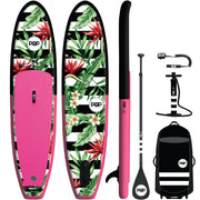 POP Board Co 10'6" Royal Hawaiian Pink/Black Inflatable Stand Up Paddle Board